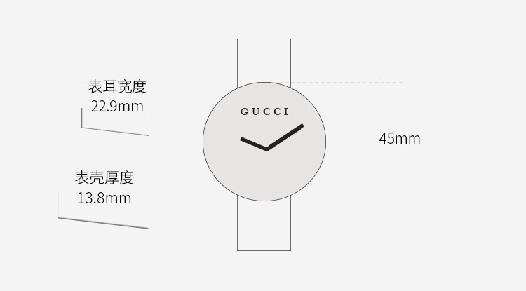 GUCCI/古驰 Dive系列织物表带石英男士腕表YA136216