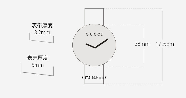 GUCCI/古驰 G-Timeless系列橡胶表带石英女表YA1264021