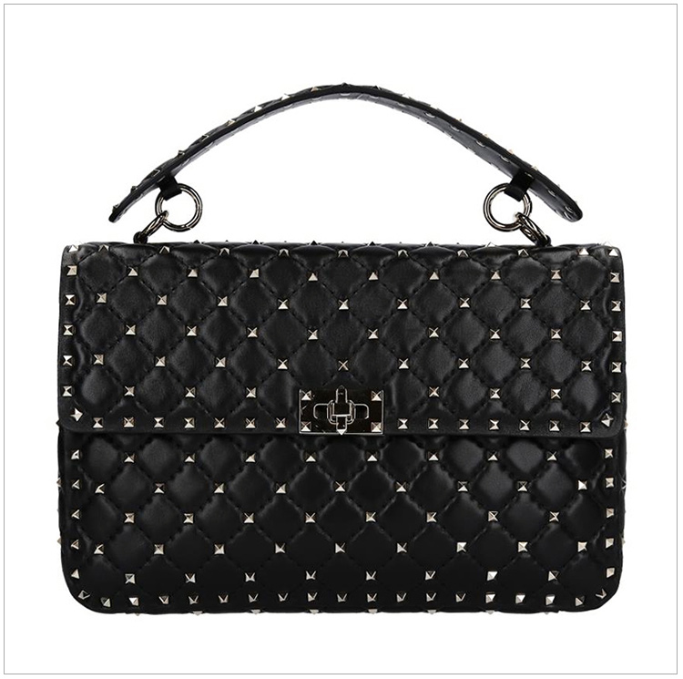 valentino/华伦天奴 铆钉时尚百搭手提包女士羊皮,牛皮单肩包斜挎包多