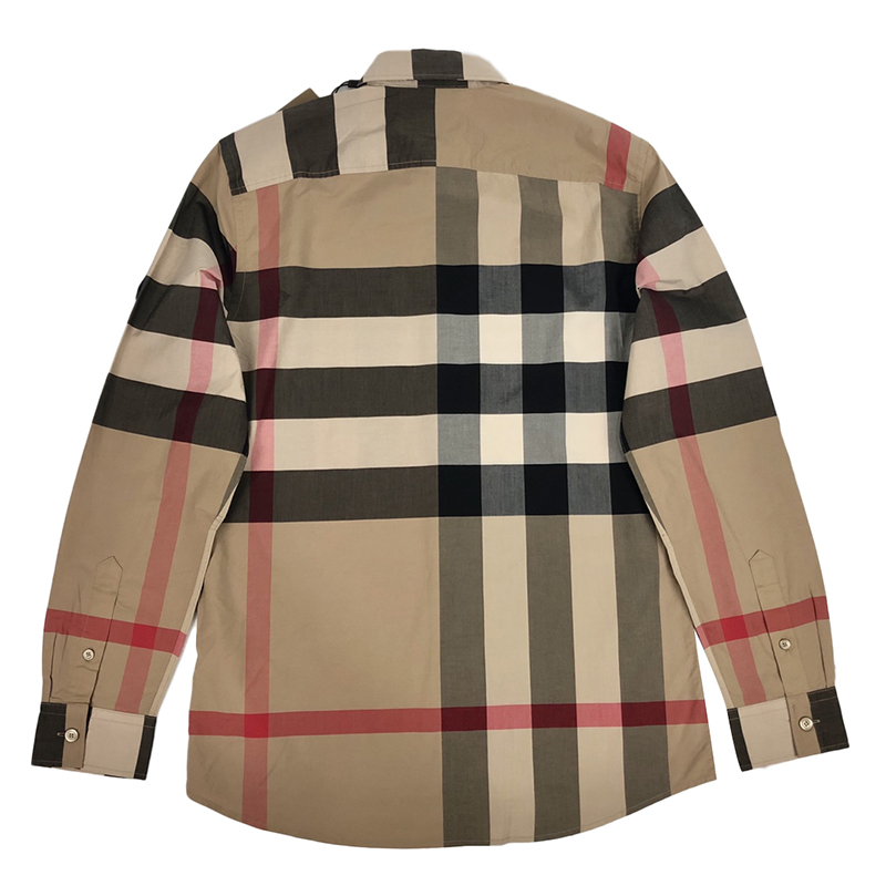 burberry/博柏利 格纹男士长袖衬衫 大格子款6568985 bx