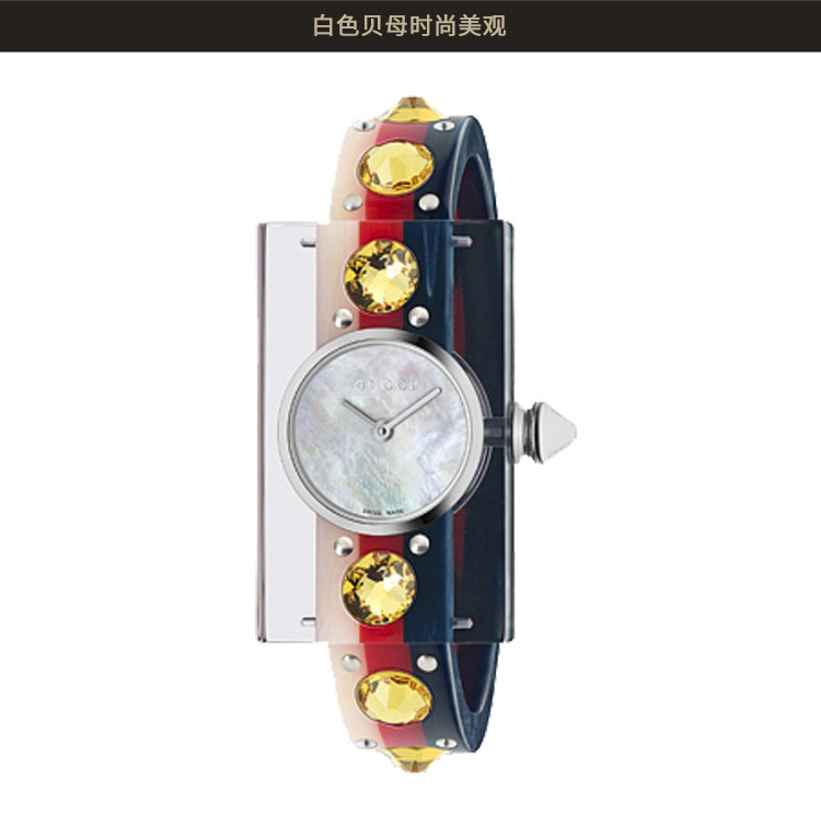 GUCCI/古驰 VINTAGE WEB WATCH系列石英女士腕表YA143524