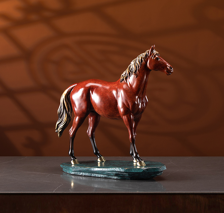 zrr/朱炳仁·铜×邮政 精铜 乾隆八骏之绝地(尊尚版) 非遗家居新品