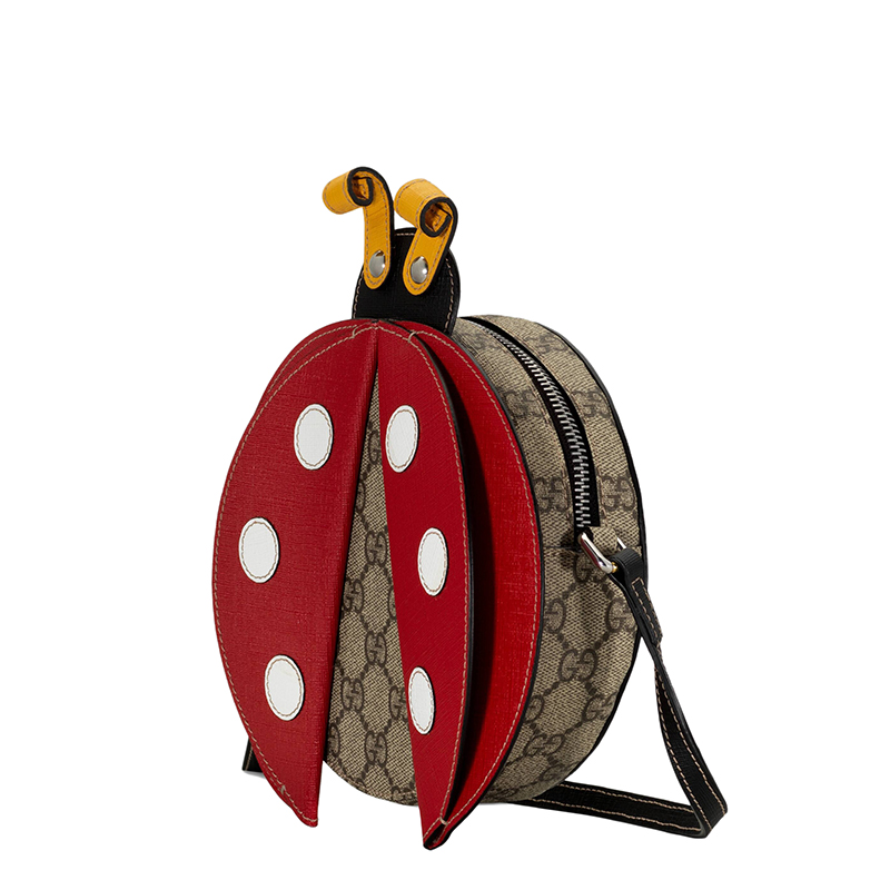 【包税】gucci/古驰 21春夏新款 儿童款经典gg supreme帆布配以红色