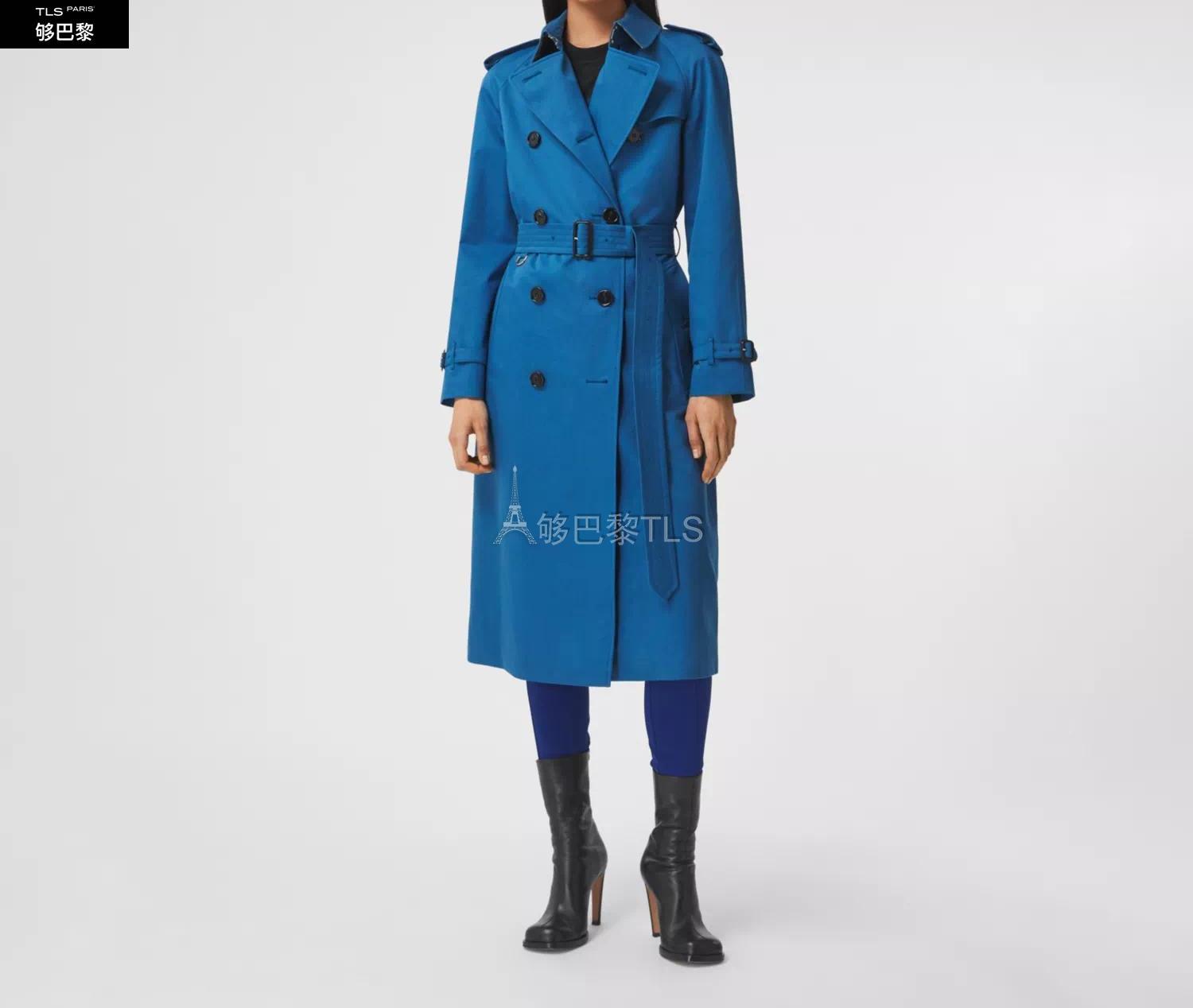 【包邮包税】 burberry 21年秋冬 女士 棉质嘎巴甸 trench 风衣