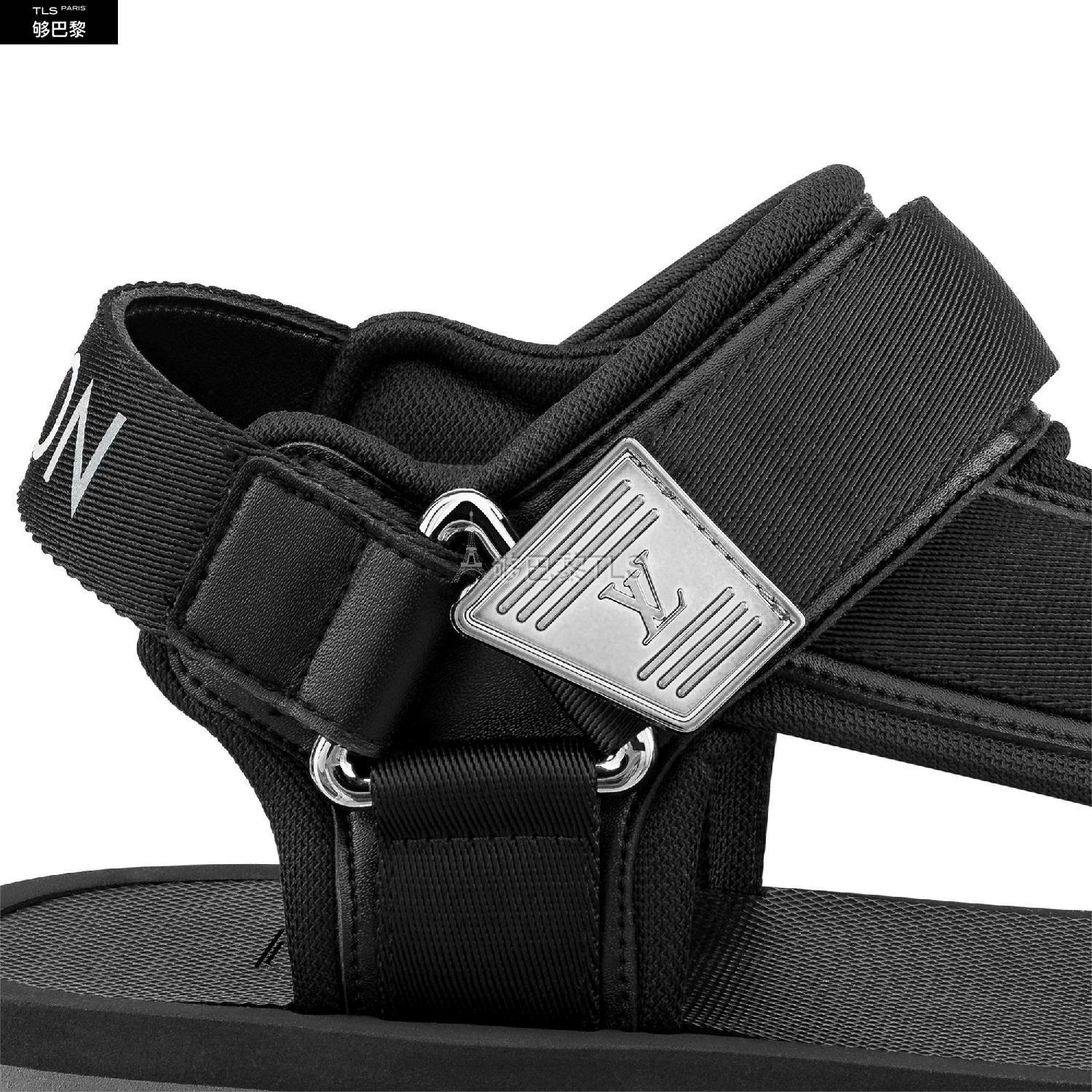 【包邮包税】 lv路易威登 21年秋冬 男士 平底凉鞋 panama 凉鞋 1a8