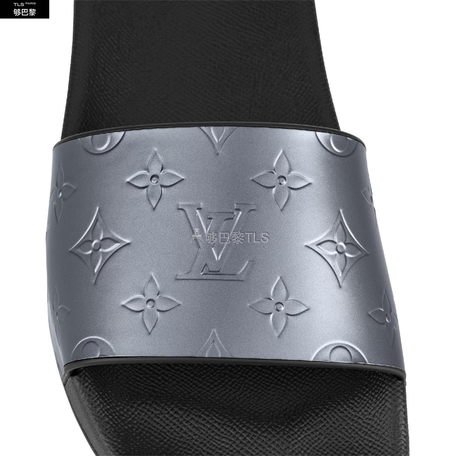 【包邮包税】 lv路易威登 21年秋冬 男士 拖鞋 mule waterfront 1a8v9