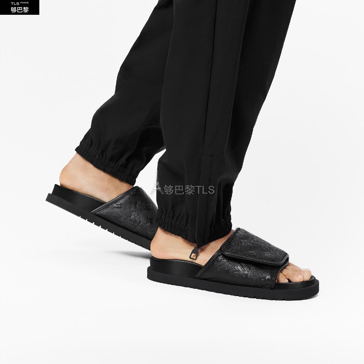 【包邮包税】 lv路易威登 21年春夏 男士 拖鞋 lvxnba miami 凉拖 1a