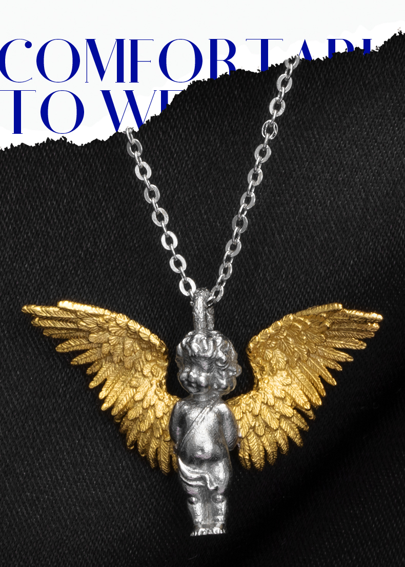 felice/歆懿熙 x daisy fellowes 黛西法罗 s925银爱神的精灵守护项链