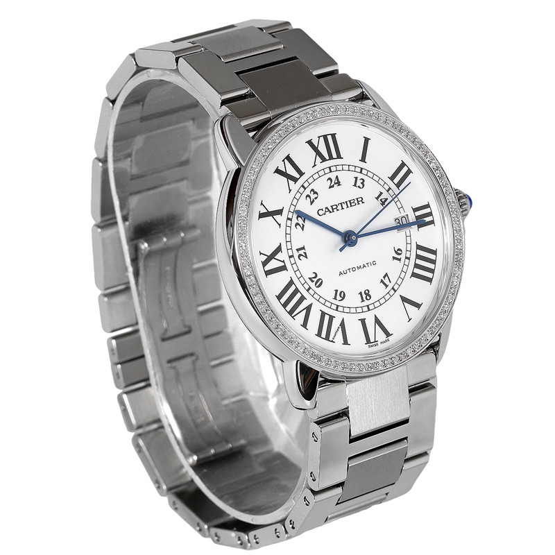 cartier/卡地亚伦敦系列后镶钻自动机械男表w6701011[二手a级别]