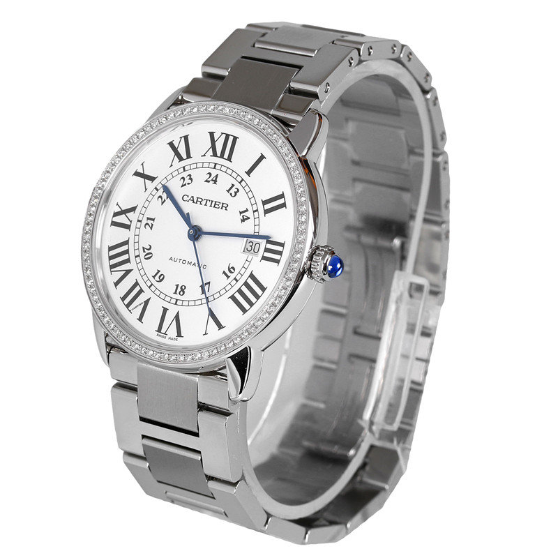 cartier/卡地亚伦敦系列后镶钻自动机械男表w6701011[二手a级别]