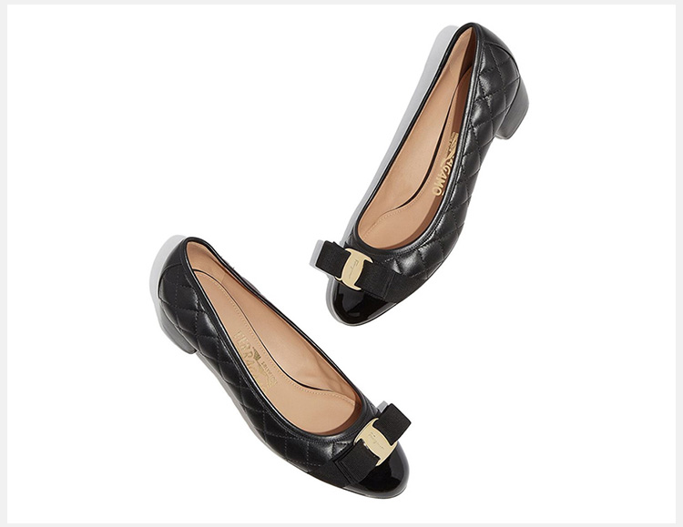 【包邮包税】salvatore ferragamo/菲拉格慕 女士quilted vara饰标