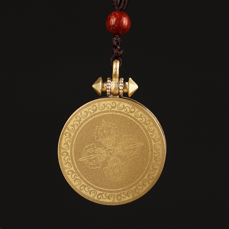 ningcui/凝萃猛犸象牙嘎乌盒大日如来文玩吊坠挂件sk133