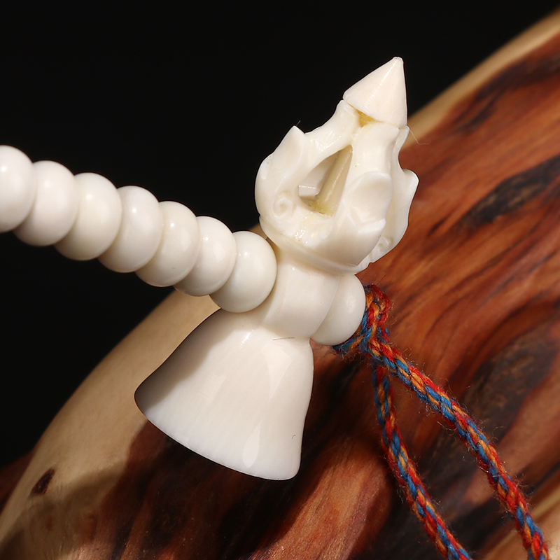 ningcui/凝萃猛犸象牙金刚铃降魔杵计数器文玩配饰sk130