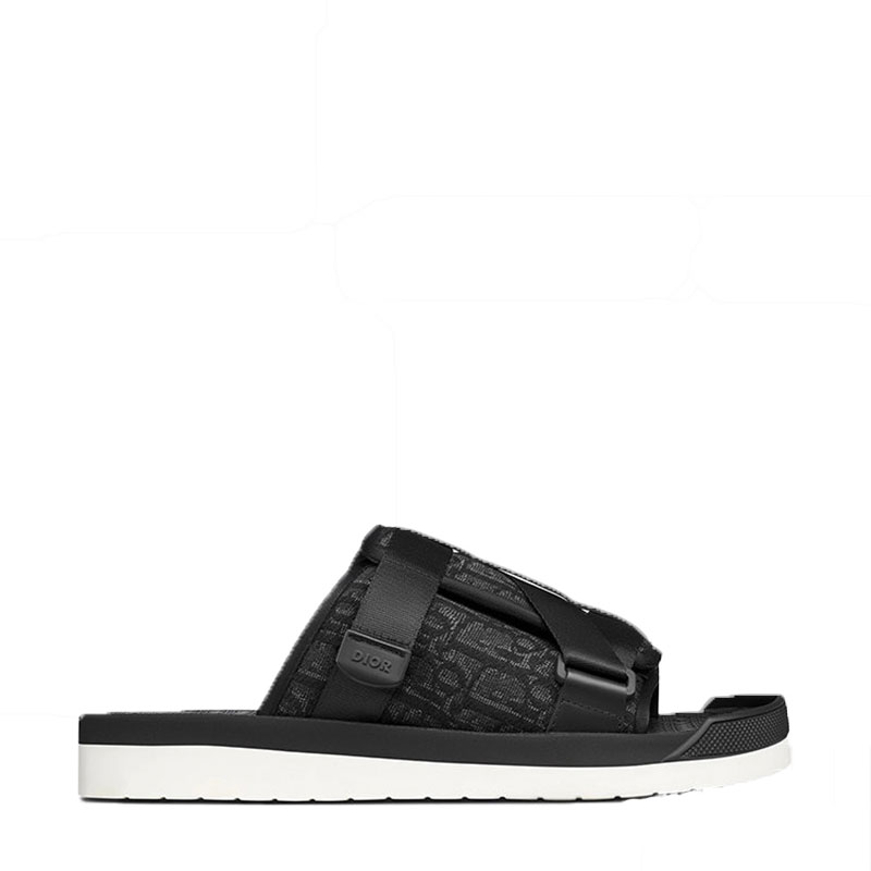 【包邮包税】dior/迪奥 21年春夏 男士 时尚百搭 男鞋 黑色橡胶低凉拖