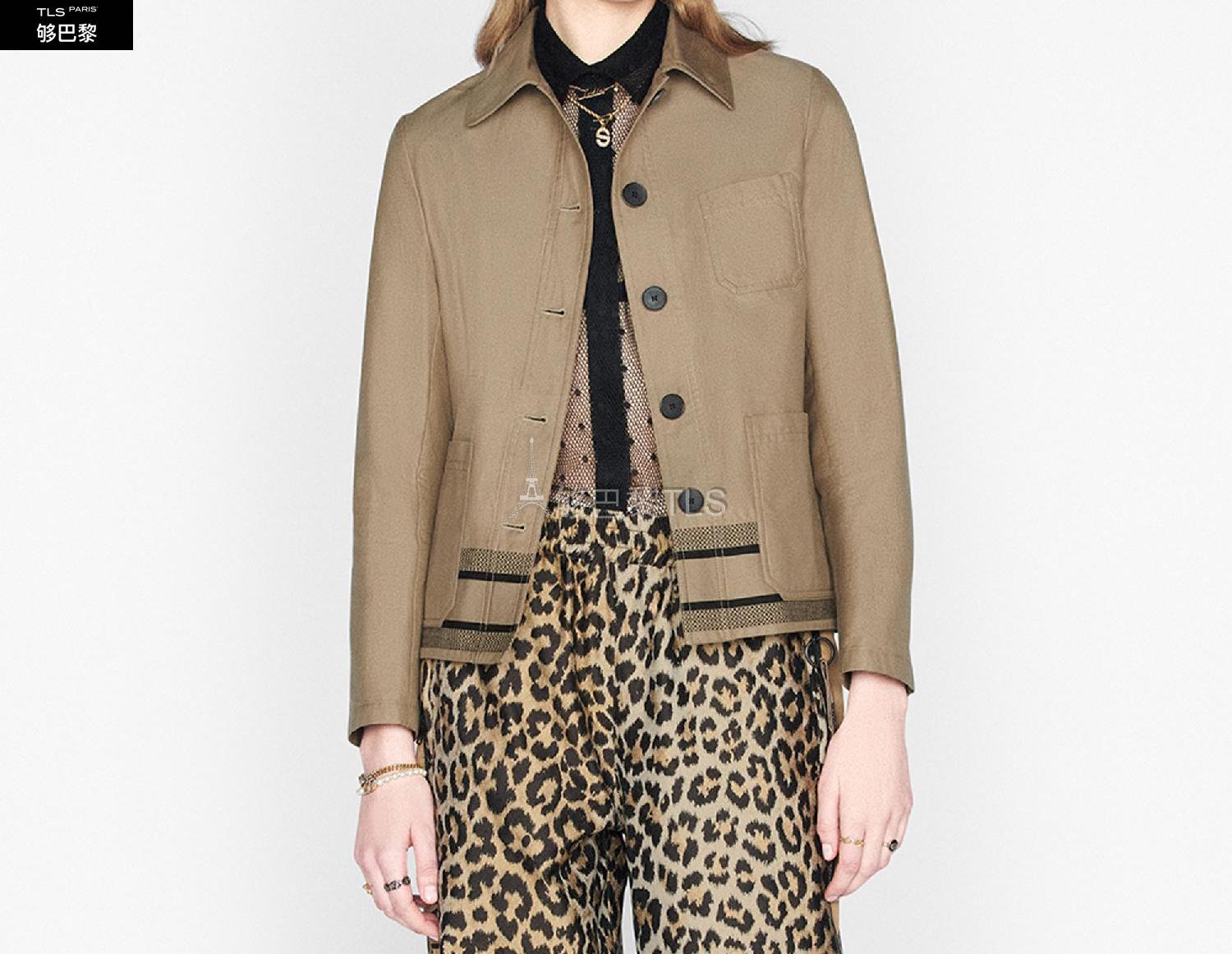 【包邮包税】 dior迪奥 21年春夏 女士 夹克 dior caro 外套 147v44a