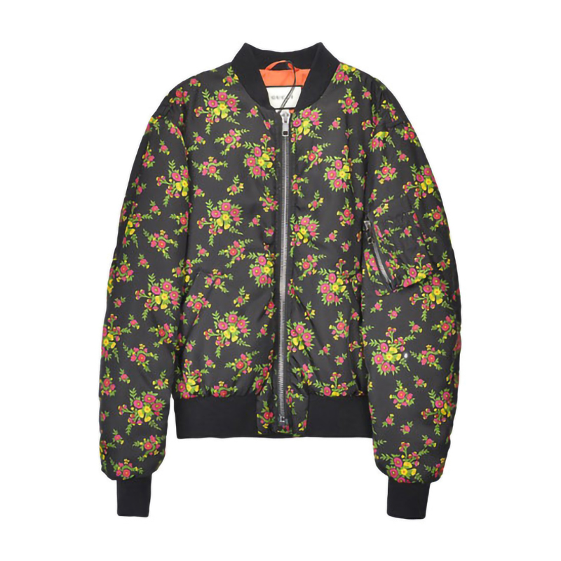 gucci/古驰 经典黑底印花棉服外套女士夹克521299zlx34  bd