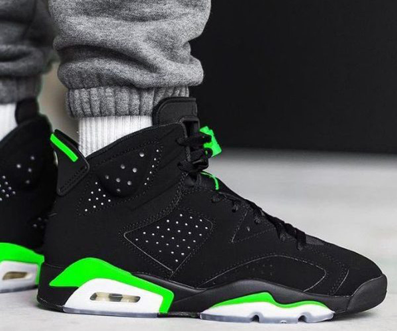 air jordan 6 男款 2021新品 aj6 电光绿 黑绿 俄勒冈 夜光 篮球鞋 ct