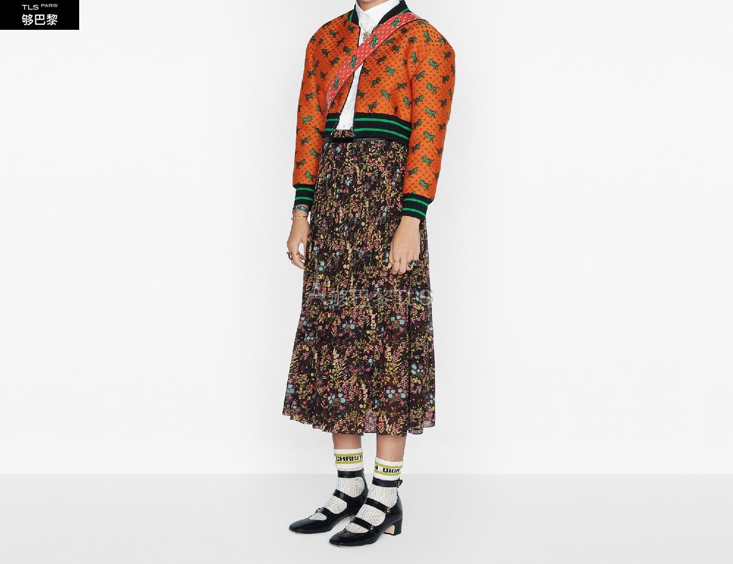 【包邮包税】 dior迪奥 21年春夏 女士 半身裙 半裙-多色桑蚕丝乔其纱