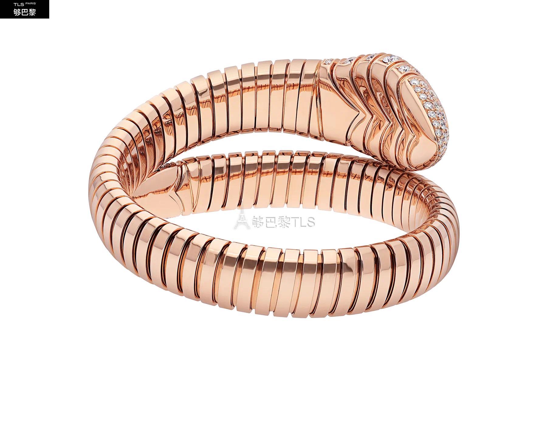 emblematiques du design bulgari, le bracelet serpenti associe