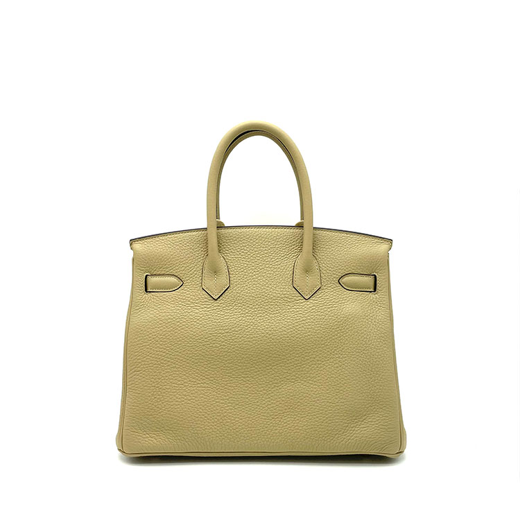 hermes/爱马仕 风衣灰 birkin30 金扣z刻 tc皮手提包