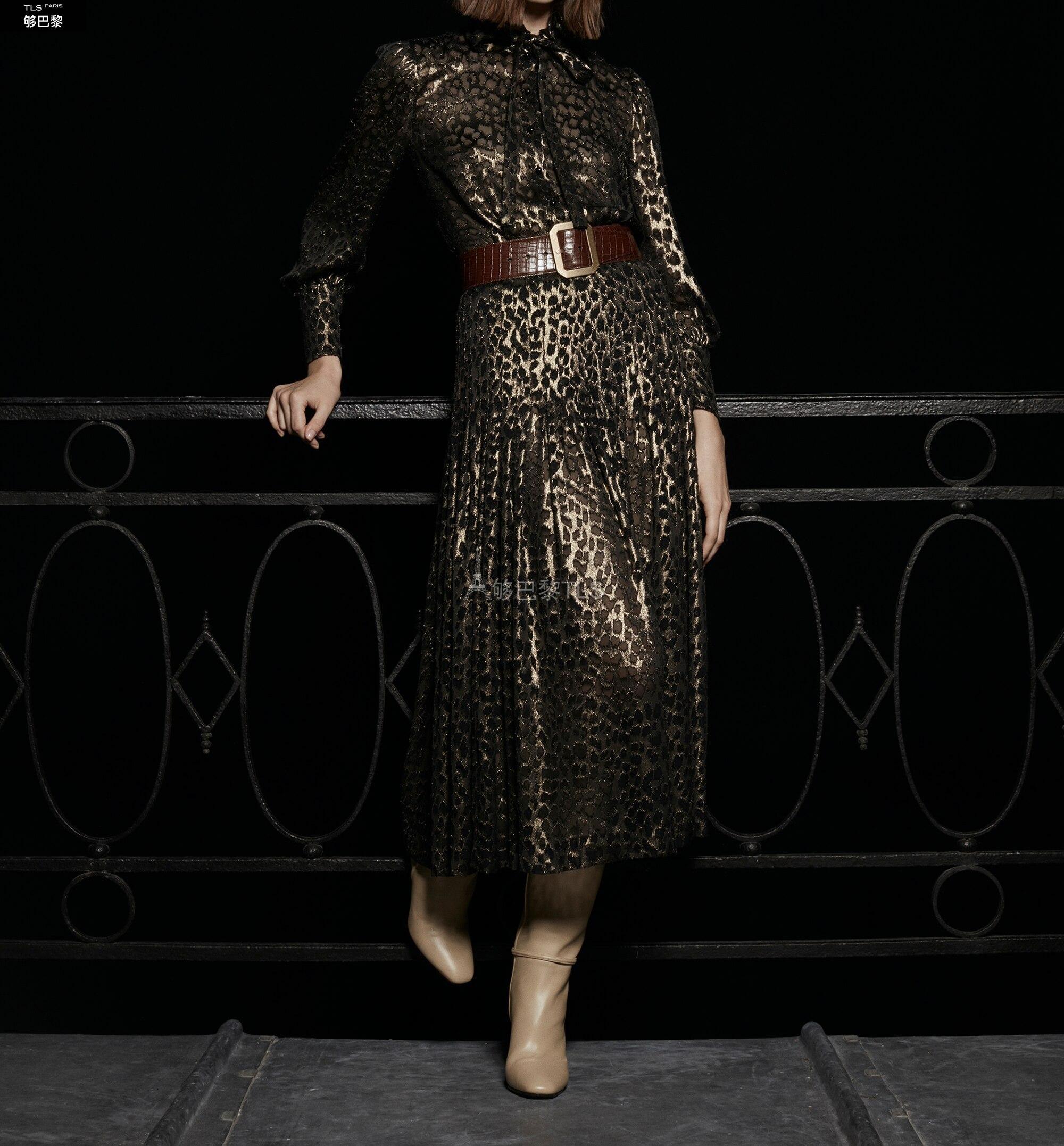 【包邮包税】 ysl圣罗兰saint laurent 21年秋冬 女士 连衣裙 金属