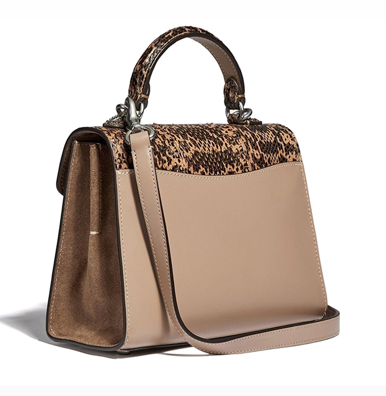 coach/蔻驰 (专柜) tabby系列 拼色牛皮革时尚百搭女士单肩包手提包斜