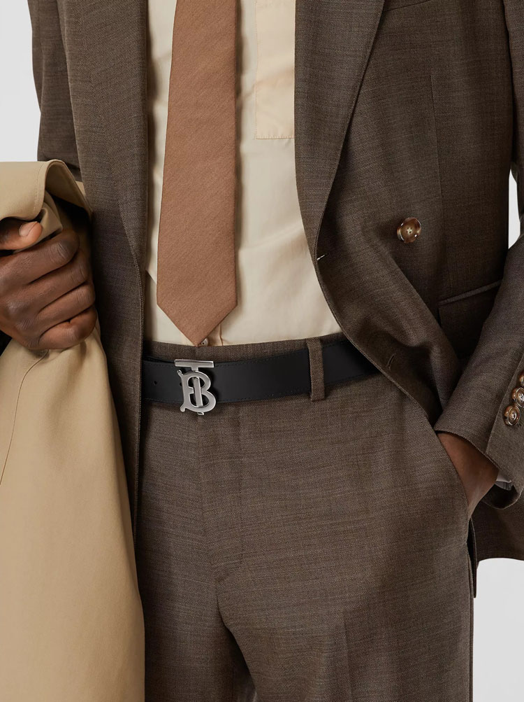 burberry/博柏利 双面图案复古格纹腰带【现货】 皮带男