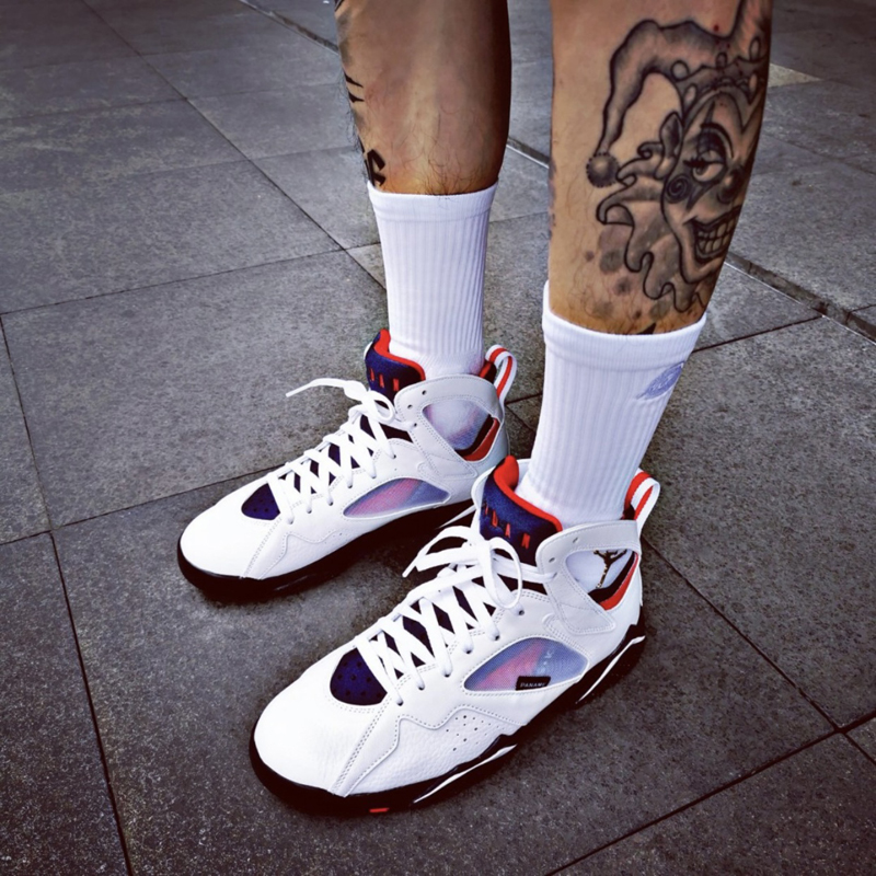 nike/耐克 air jordan 7 psg 男女同款 aj7 灰蓝红 大巴黎 运动鞋篮球
