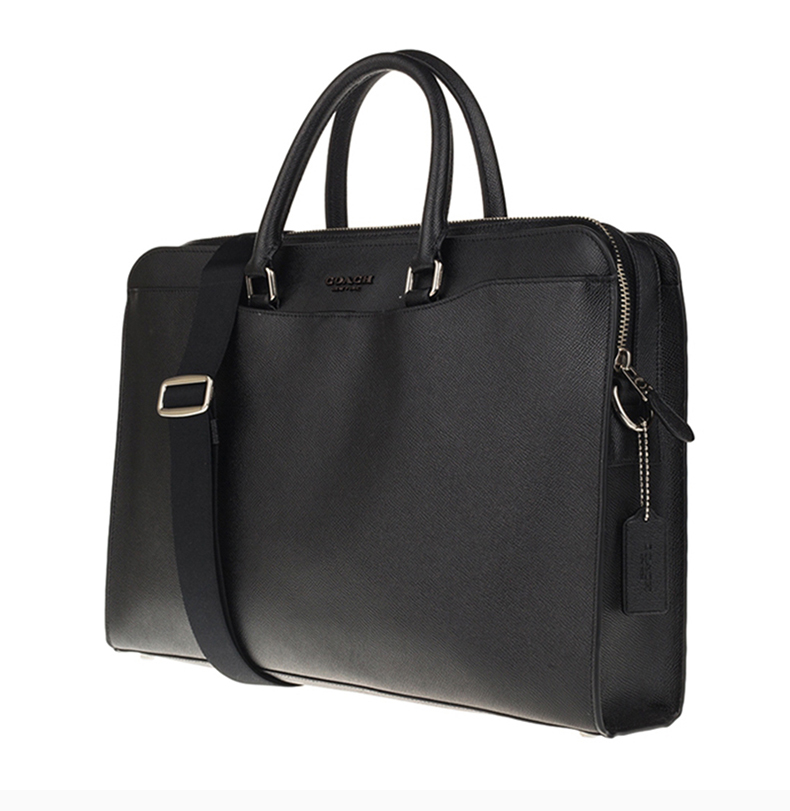 coach/蔻驰【21春夏新款】 男士大号黑色公文包手提包单肩包 f72988ni