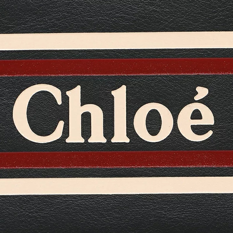 【包邮包税】chloe/克洛伊 女包女士黑色皮革时尚百搭斜挎包字母logo