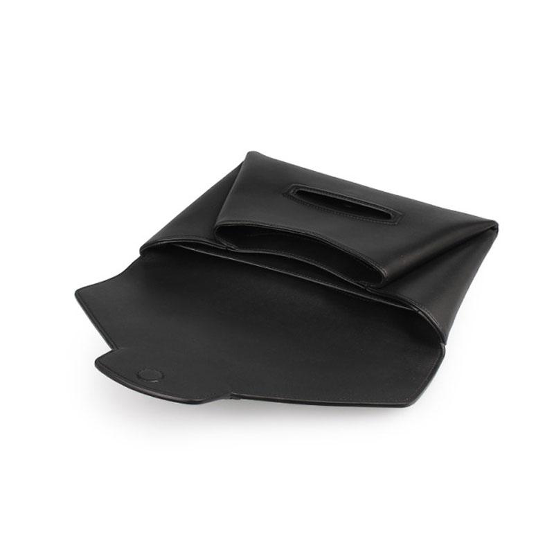 【包邮包税】givenchy/纪梵希 女包女士黑色皮革时尚百搭翻盖钱包手拿