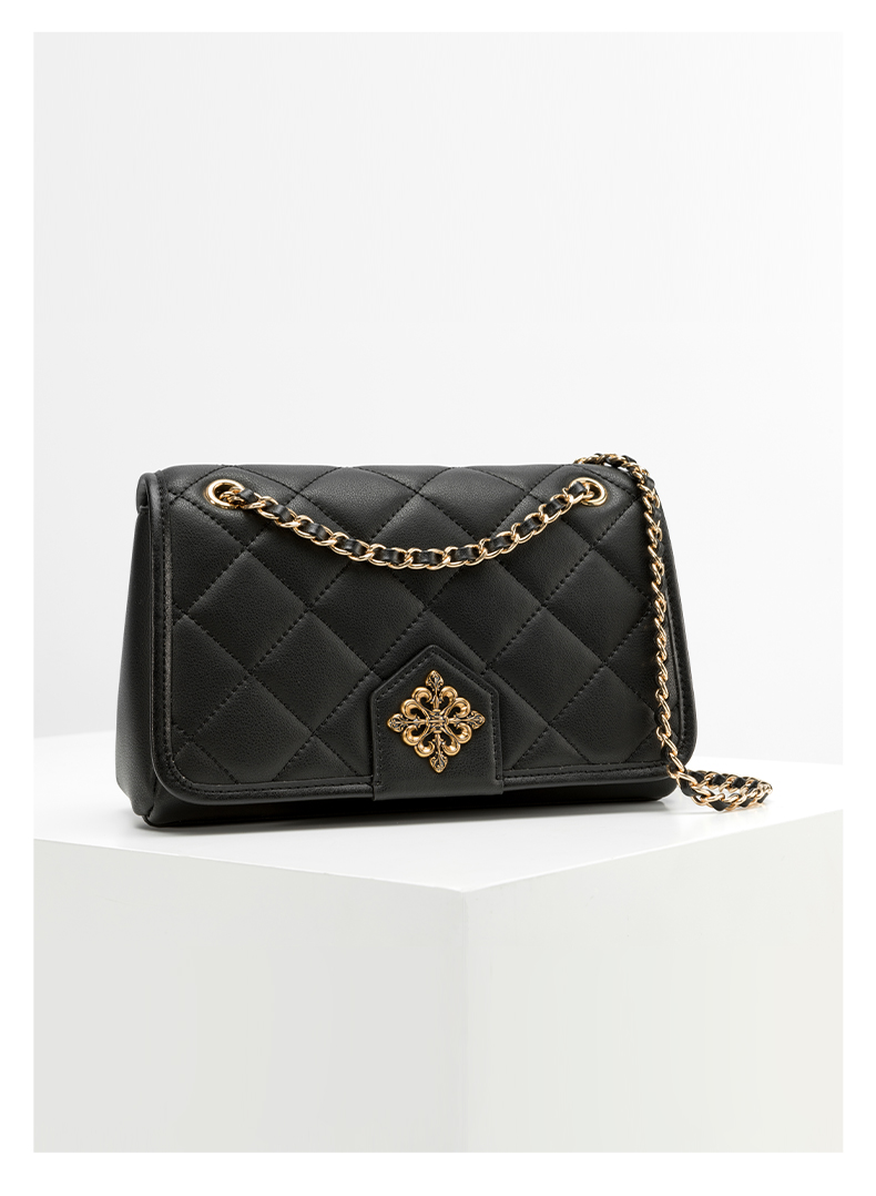 vh包包2021新款vanessa hogan/vanessa hogan 牛皮夏季菱格包链条斜