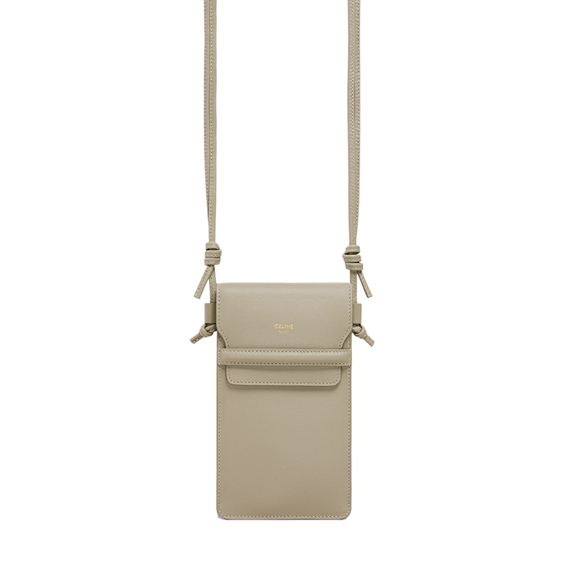 【包税】celine/赛琳 21秋冬新款 男女通用灰绿色光滑小牛皮单肩斜挎