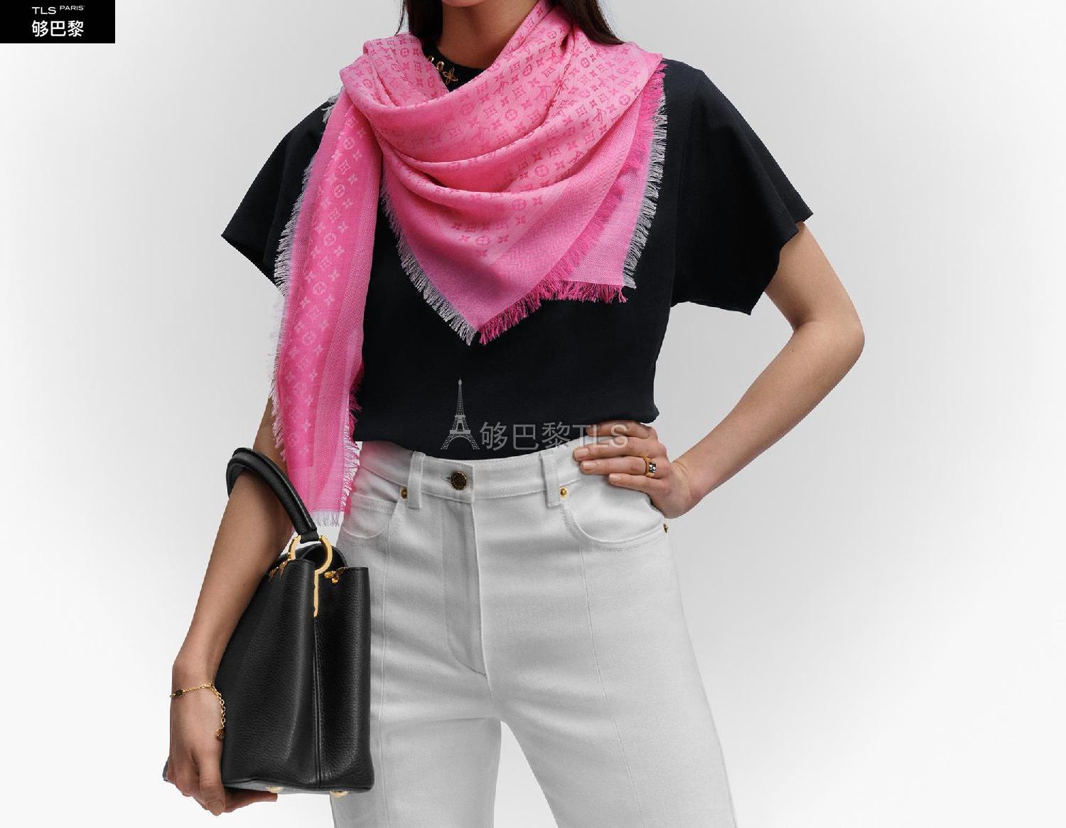 【包邮包税】 lv路易威登 21年秋冬 女士 围巾 petit louis 披肩 m