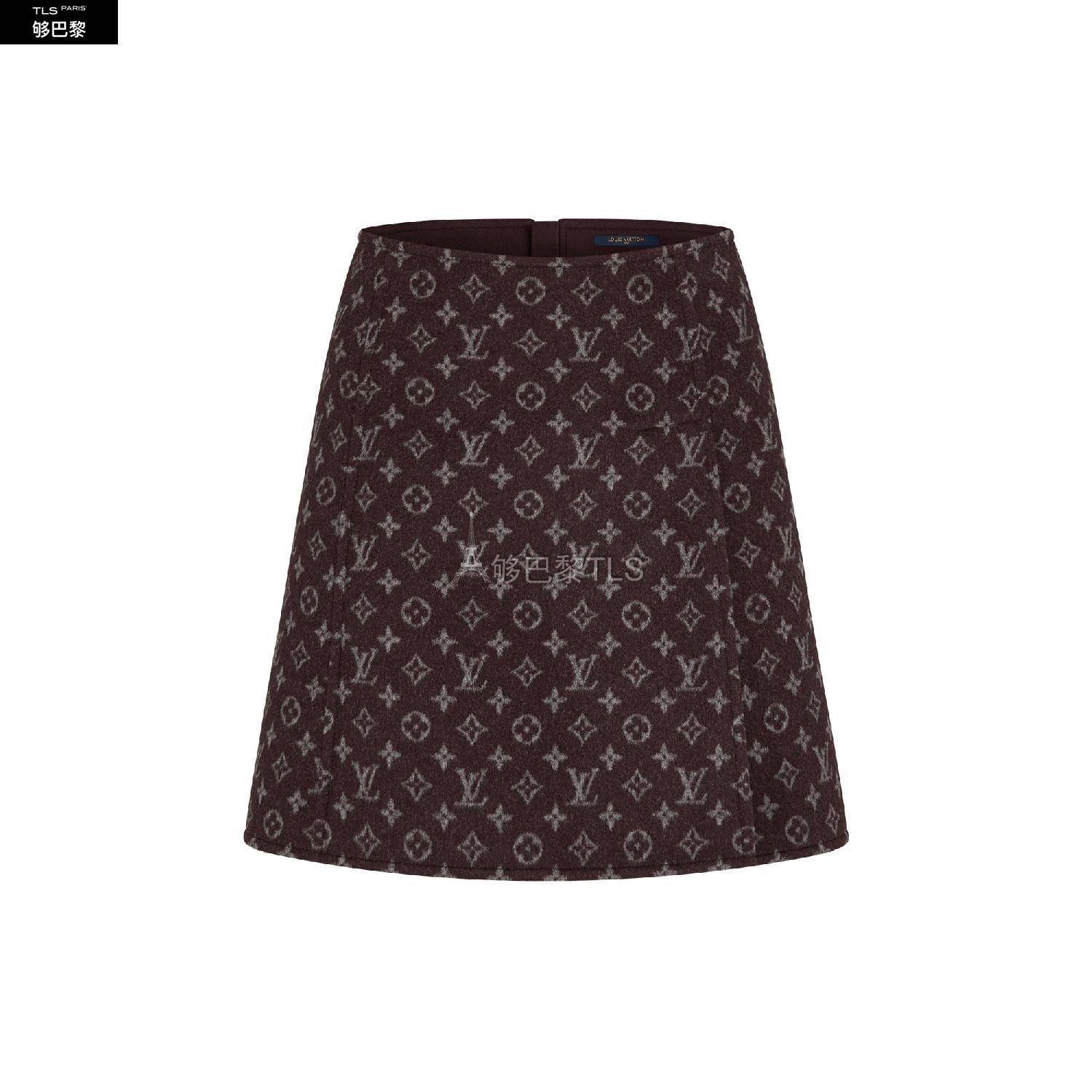 【包邮包税】 lv路易威登 21年秋冬 女士 半身裙 腰带迷你裙 1a90z7