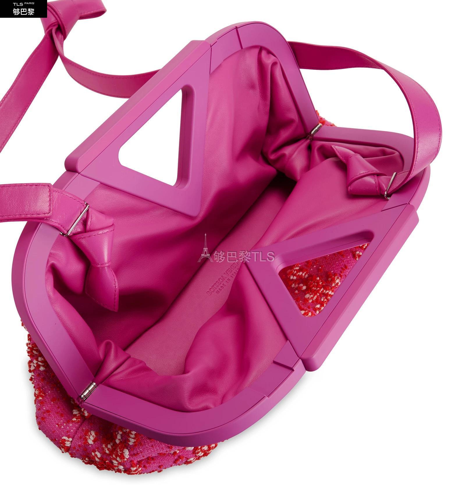 【包邮包税】 bv葆蝶家 21年秋冬 女士 手拿包 tweed 三角包 bot4m6w2