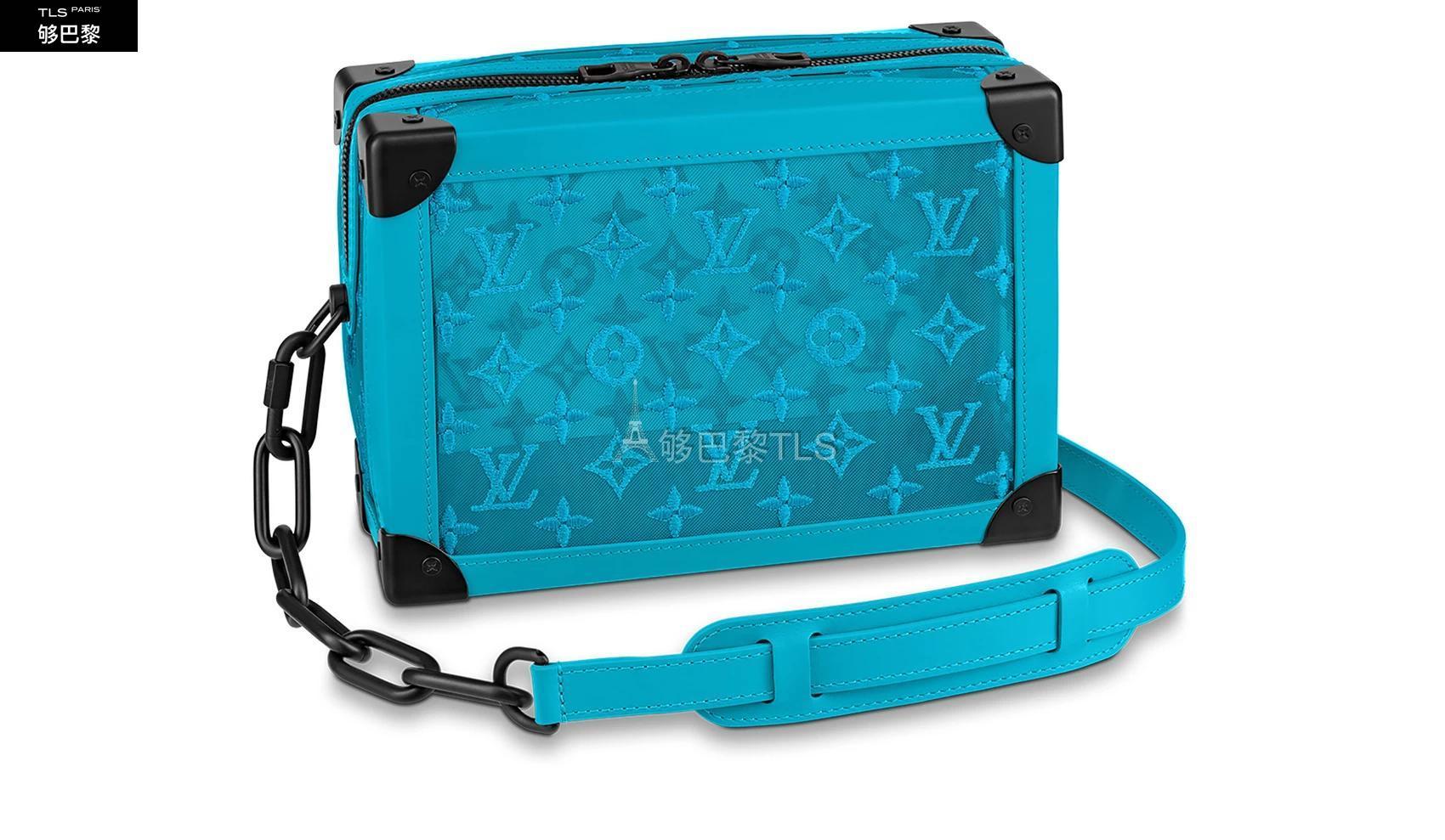 lv路易威登 21年秋冬 男士 单肩包 soft trunk 链条包 lvuv7qpzbluzz