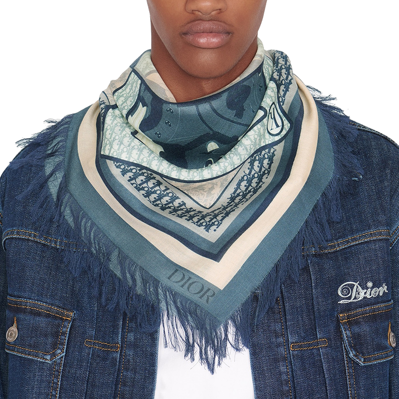 【包税】dior/迪奥 21年秋冬新款 kenny scharf系列 男士蓝色和粉色