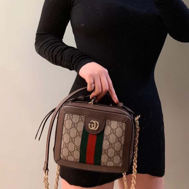 【香港现货】gucci/古驰 ophidia系列 gg肩背包斜挎包 迷你 女款