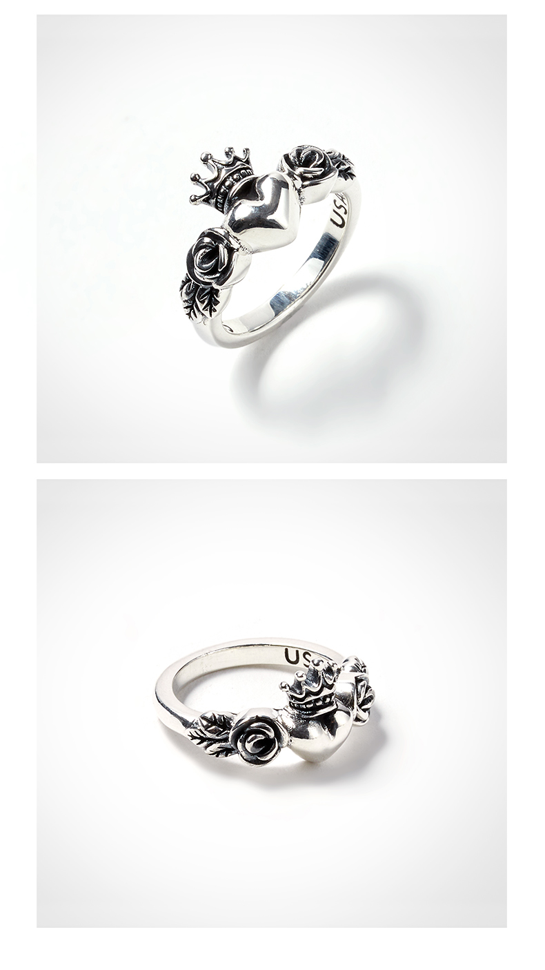 kingbaby/kingbaby 新经典系列 皇冠心玫瑰戒指 q20-5016