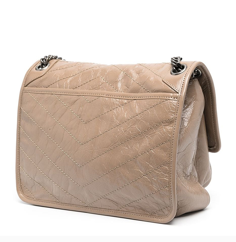 saint laurent paris/圣罗兰 niki系列中号女士纯色复古小牛皮经典