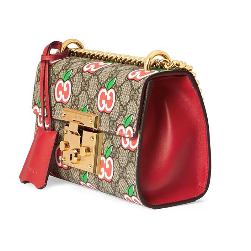 瑕疵折扣gucci/古驰 情人节七夕限定款 皮质单肩包
