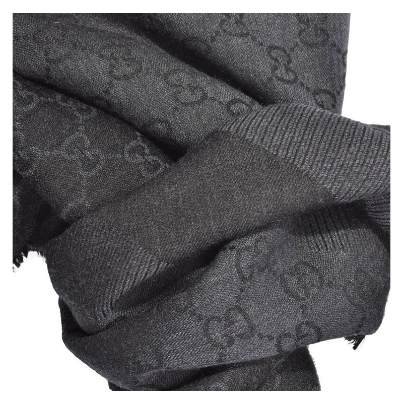 【包邮包税】gucci/古驰 男士男士羊毛时尚百搭丝巾方巾围巾/披肩围巾