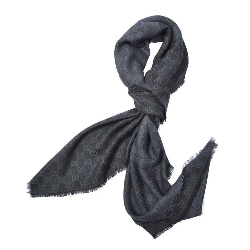 【包邮包税】gucci/古驰 男士男士羊毛时尚百搭丝巾方巾围巾/披肩围巾