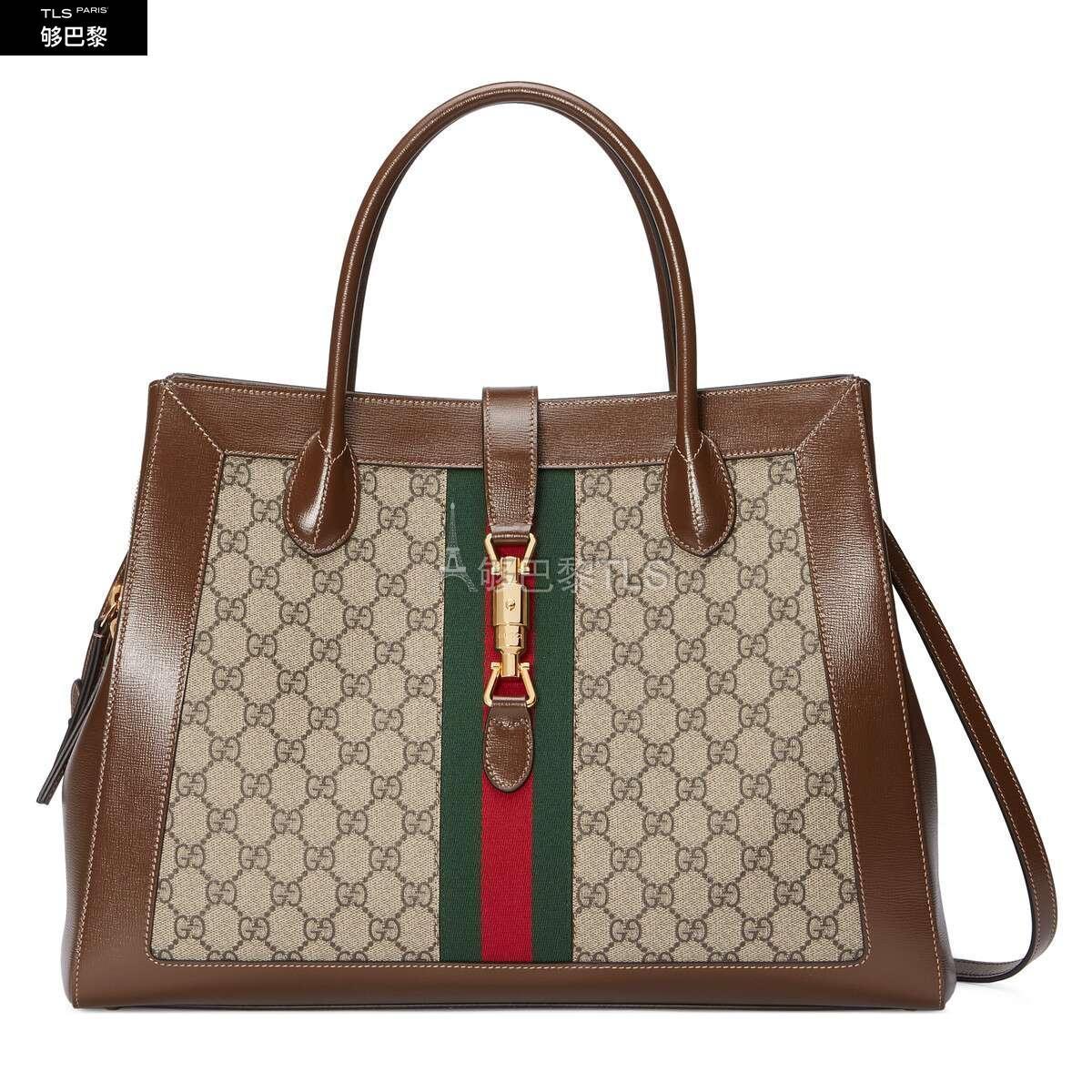 【包邮包税】 gucci古驰 21年秋冬女士 jackie 1961系列大号托特包