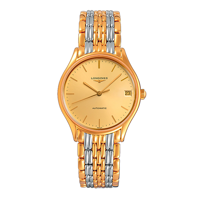 【包税】预订款1个月 longines/浪琴 律雅系列 男女通用金色自动机械