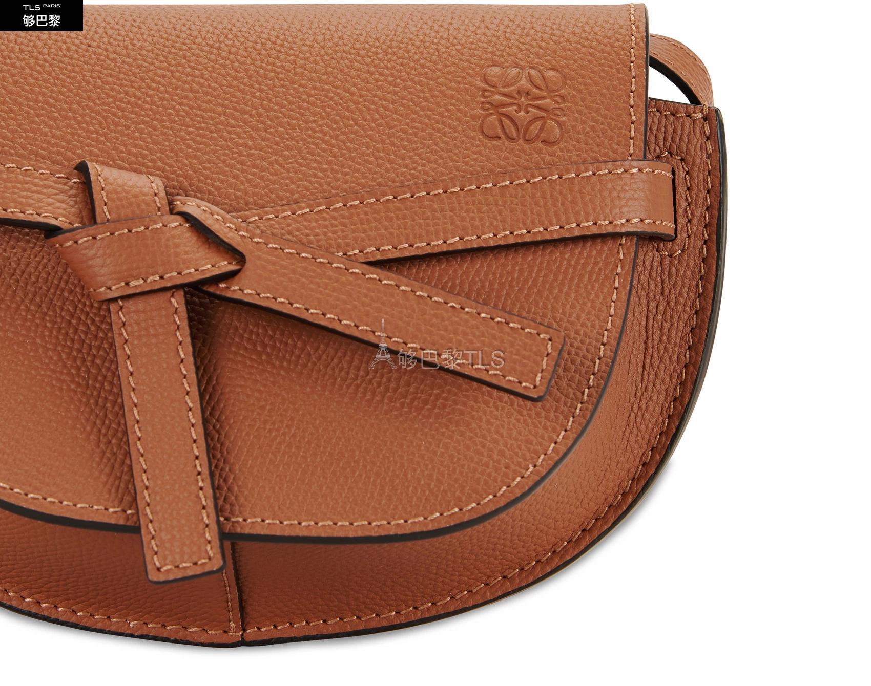 【包邮包税】 loewe罗意威 21年春夏 女士 手提包 mini gate 真皮迷你