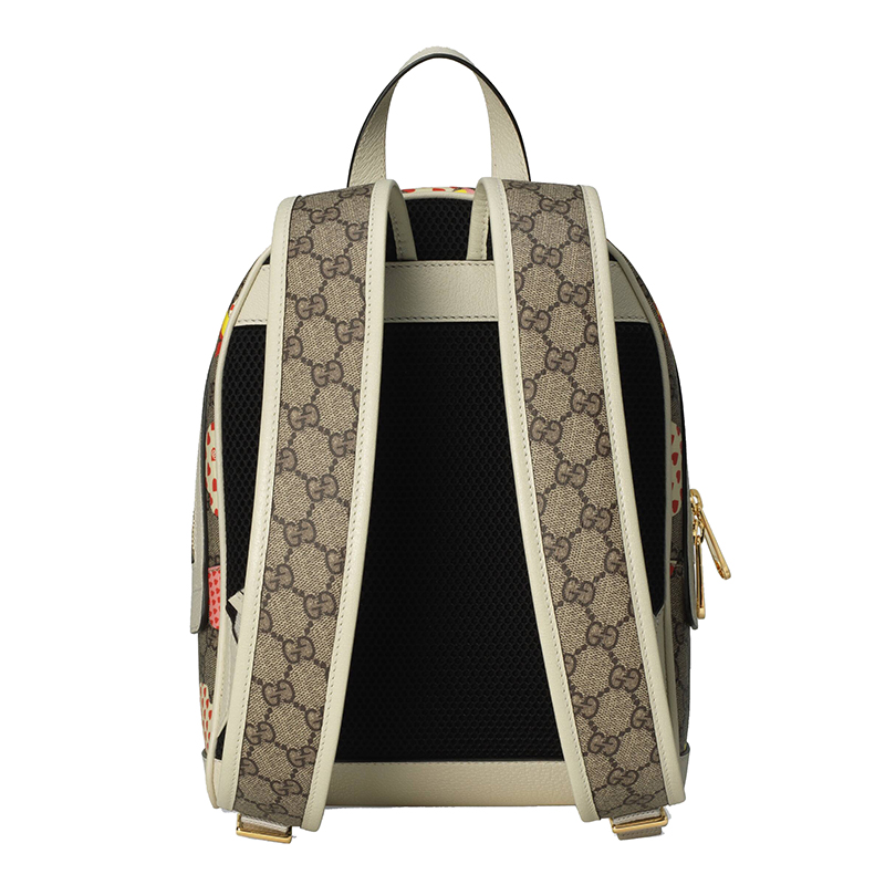 【包税】gucci/古驰21年秋冬新款男女同款小号米色/乌木色gg supreme