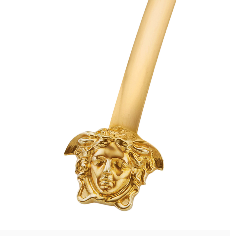 versace/范思哲 女士金色金属美杜莎头像时尚简约发饰发夹 dgfi134-dj