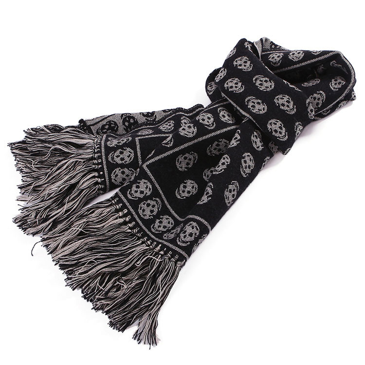 【包税】alexander mcqueen/亚历山大麦昆 男女同款羊毛时尚百搭围巾